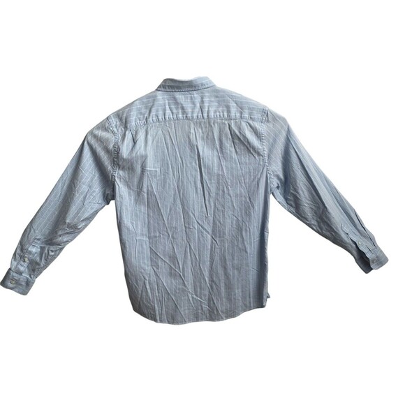 Faherty Mens XL Stretch Oxford Shirt 2.0 Blue White Striped Button Down Shirt - Picture 2 of 11